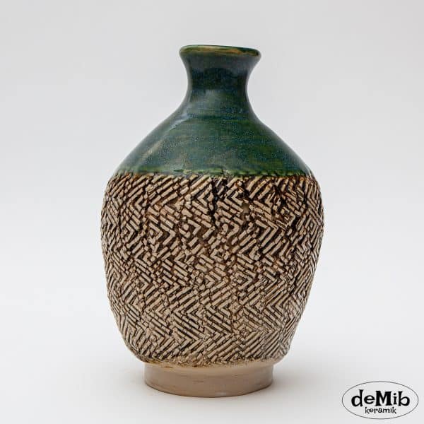 Bottle Vase i stentøj med krakeleringer (MD3032)